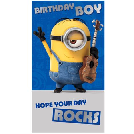 Birthday Boy Minions Birthday Card 